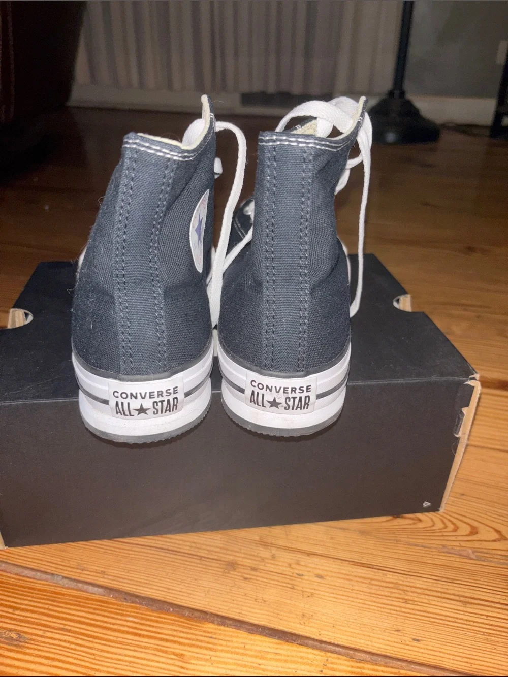 Converse Kids Black & White High-Top Canvas Sneakers